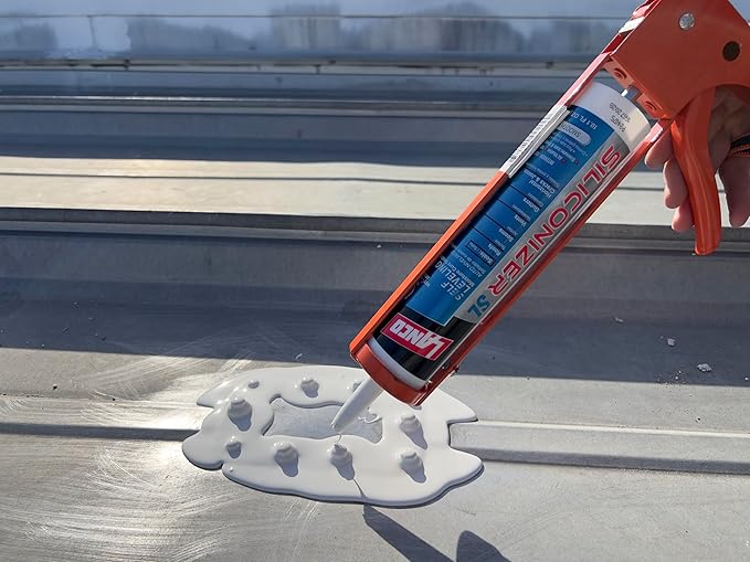Siliconizer SL 10.1 oz. Self-Leveling White Roof and Lap Sealant