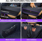 Medium Dog Car Seat,Back Seat Extender for Dogs,Waterproof Large Dog Seat Cover for Backseat, Pet Bed for Car Hammock(Black-s)
