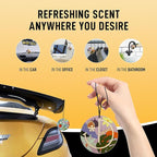 Join the Club Natural Essential Oils Car Air Freshener Hanging | 5 Pack Botanical Garden Luxury Scent | Non-Toxic Aromatherapy Car Air Fresheners for Women - Perfect for Cars and Small Spaces