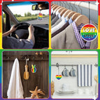 Batiyeer 16 Pcs Rainbow Gay Pride Air Freshener Funny Lgbtq Car Freshener Cute Scented Hanging Car Decoration Pride Accessories for Women Men Gift for Queer Lesbian Trans Gay