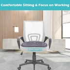 Big Ant Car Seat Cushion, Comfort Memory Foam Driver Seat Cushion Improve Driving View, Sciatica and Lower Back Pain Relief, Seat Cushions for Car Seat Driver, Home Office Chair, Wheelchair - Gray