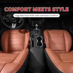 for Ford Mustang Convertible Seat Cover 2015 2016 2017 2018 2019 2020 2021 2022 2023 2024 2025 2026 Custom Fit Seat Cover Full Set (Convertible-Brown+Black)