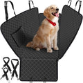 Dog Car Seat Cover for Back Seat with Storage Pocket Dog Hammock Protects Against Dirt Seat Covers for Cars Scratch Prevention Fits for SUVs and Trucks 54"x 58", Black