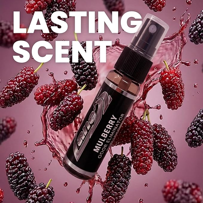 Lane's Premium Car Air Fresheners - Mulberry Scent Oil Based - 1 oz Eliminate Bad Odors of Pet & Food Odors From Car Interior Leather, Carpet, Upholstery Great For Cars, Trucks, SUVs, RVs & More