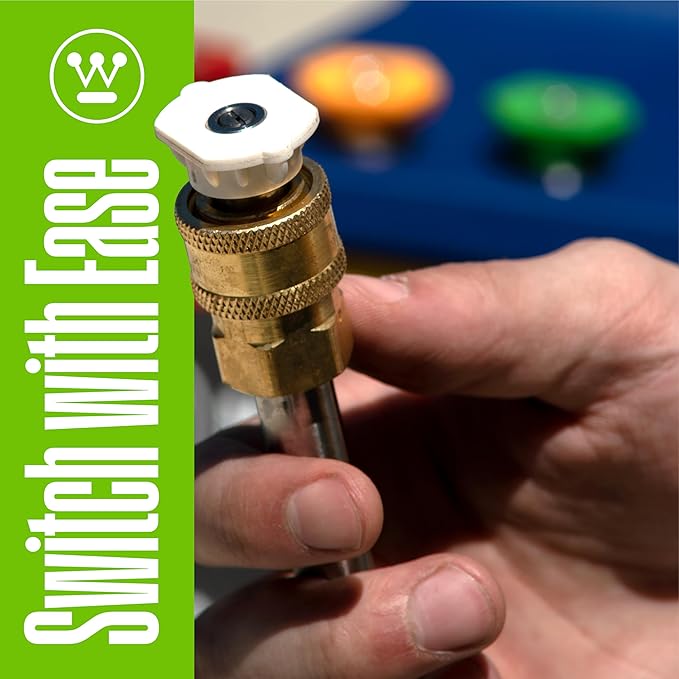 Westinghouse 5-Piece Quick Connect Pressure Washer Nozzle Kit, 1/4" Universal Fit for All Westinghouse Gas & Electric Pressure Washers