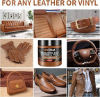 Light Brown Leather Recoloring Balm with 100ml Mink Oil,Leather Couch Scratch Remover,Leather Repair kit for Vinyl Furniture and Car Interior,Leather Dye Paint,Mink Oil for Leather