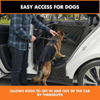 YoGi Prime Half Hammock Dog Seat Cover for Back Seat - Waterproof Half Backseat Dog Cover, Space Saving Split Seat Design, Universal Fit & Heavy Duty Pet Restraint