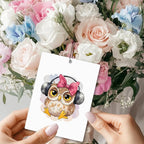 Mancheng-zi Cute Owl Car Air Freshener 3Pcs, Gifts for Owl Lovers Air Freshener Hanging for Cars Closet Drawer or Books, Cute Car Accessories Mirror Decor for Women