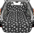 F-color SUV Cargo Liner for Dogs, Upgraded Extra Large Water Resistant Pet Cargo Cover Dog Seat Cover Mat for SUV Sedans Vans with Bumper Flap for Full-Size SUVs Vans, Paw Print