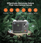 Ozone Generator, 48,000mg/h High Capacity O3 Machine for Large Spaces Up to 4,000 Sq Ft, Portable Odor Eliminator for Car, Home, Basement, Smoke, Pets, and Commercial Use, White