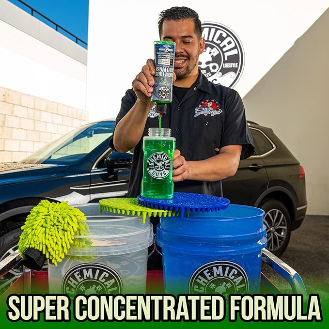 Chemical Guys Car Wash Soap for Foam Cannon or Bucket, Honeydew Snow Foam Car Wash Soap for Trucks, Motorcycles, RVs & More, Super Suds, Honeydew Scent - 128 oz (1 Gallon)