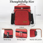 TuErcao Insulated Cooler Bag 6/24 Can Collapsible Leakproof Soft Sided Cooler for Car, Portable Foldable Small Ice Chest for Beach Camping Picnic Travel, 5/15qt Lunch Box for Men Work