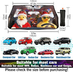 CHILL·TEK Funny Animal Car Windshield Sun Shade Umbrella, Christmas Duck Car Sun Shade Umbrella, Block UV Rays Heat Foldable Windshield Umbrella Sun Visor Protector - Keep Vehicle Cool for Cars SUV