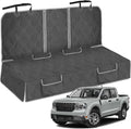 sportuli Dog Car Seat Cover Replce for Ford Maverick/Hyundai Santa Cruz, 600D Oxford Cloth Heavy Duty Waterproof Non Slip Pet Truck Back Bench Seat Cover