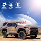 Windshield Sun Shade Custom Fit for 2025 2026 Toyota 4Runner Accessories Foldable Sunshade Sun Blocker Protect Car from Sun Rays & Heat Damage Keep Car Cooler