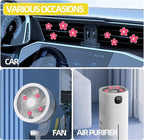 NBTEPEM 6 PCS Daisy Flower Air Vent Clip Car Decoration Accessories Air Conditioning Outlet Clip Car Air Freshener Clip Charm Car Interior Decor(3 cm, 3.3 cm, Red)