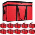 Bodaon 10-Pack Insulated Food Delivery Bag, XXXL Catering/Pizza Cooler Bags, Rideshare Delivery Bag, Warmer/Frozen, Cold/Hot Thermal Styrofoam Carrier for Car/Travel/Shopping