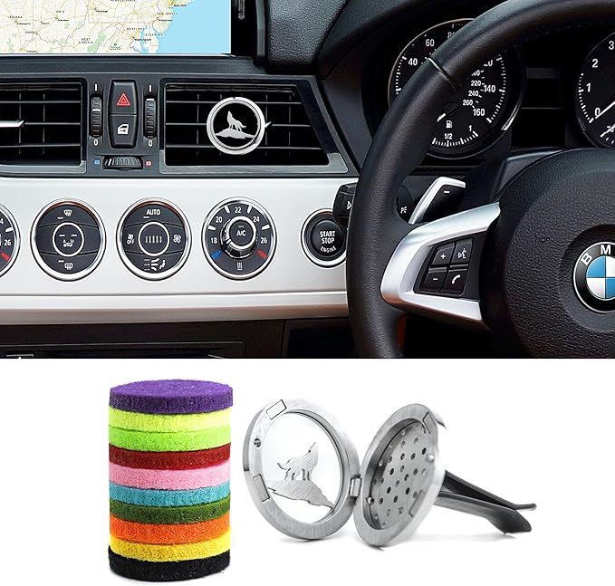 30mm Car Diffuser Vent Clip Aromatherapy Car Essential Oil Diffuser Vent Clips Car Air Fresheners Scents Diffuser Vent Clip (Wolf)