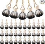 BBTO 50 Pcs Hanging Car Air Freshener Black Car Diffuser Bottles Empty Glass Perfume Bottle Freshener Diffuser Bottle Pendant for Essential Oil Fragrance Aromatherapy Bottles Ornament(Pumpkin)