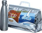 Superio Hot and Cold Insulated Bags for Food Delivery, Grocery Shopping Bags, Food Storage for Hot and Frozen Food for Travel, Disposable Cooler Bag, Reinforced Thermal Lunch Bag (3, 13"x5.5"x8.5")