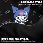 Sanrio Kuromi Car Trunk Organizer and Storage Bin - Collapsible Simple Compartment Convenient Heavy Duty, Fold Up for Easy Storage Box, Automotive Seat Cargo for Groceries Tools - 12.5L x 12.5W x 9H