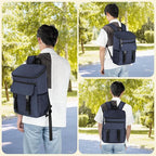 Cooler Backpack Soft Insulated Leak Proof 50 Cans Insulated Backpack Cooler Portable Picnic Camping Beach Hiking BBQ Lunch Backpack for Men and Women - Blue