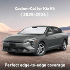 EcoNour Windshield Sunshade Compatible for Kia K4 2025 2026, Sun Visor for Front Windshield & Window Sun Shade Cover, UV Heat Blocker & Protector, Car Accessories
