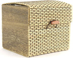 BambooMN Granulated Bamboo Charcoal Odor Absorber Bag in Decorative 4" Brown Box, 4 Sets