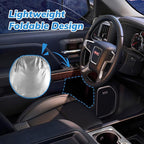 Windshield Sun Shade Original American Flag USA Patriotic Design - Folding Car Front Window Sunshade for Cars SUV Trucks, Max UV Blocking and Keep The Vehicle Cool