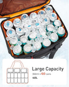 TOURIT Soft Sided Cooler Bag Insulated 48/60 Cans, Large Collapsible & Leakproof Ice Chest for Picnic, Beach, Camping, Travel
