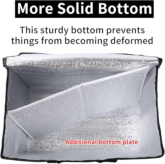 musbus Premium Insulated Food Delivery Bag XXL - 23x14x15 inches Waterproof Catering Supply Bag for Hot Food Delivery - Premium Food Warmer Bag for Uber Eats and Doordash Food Delivery