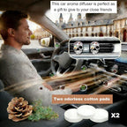 Gothic Skull Car Air Freshener Vent Clips with 2 Pads, Halloween Scented Car Accessories for Men Women, Automotive Interior Decor and Cool Car Fresheners for Men， Spooky Gift Idea-A7