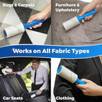 PetLovers Extra Sticky Lint Roller Value Set 270 Sheets for Pet Hair Removal and Clothes, Dog and Cat Lint Remover, 3 Pack