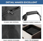 COOLBEBE 60" Sports Duffle Bag - 332L 2PCS Extra Large Travel Duffel Luggage Bag with Upgrade Zipper, Sturdy & Water Resistant Long Duffle Bag for Camping Moving (Black 60inch 2Pack)