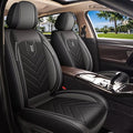 AOMSAZTO Front Seat Cover Fit for GMC Acadia 2017-2026: Faux Leather Automotive Seat Covers Waterproof Vehicle Seat Cushion Protector Car Interior Covers(2 Seat Black&Grey)