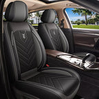 AOMSAZTO Car Seat Covers Fit for Kia Sportage 2009-2025 2026 Full Set Premium Seat Covers Waterproof Leather Automotive Seat Cushion Protector Compatible with Airbag(5 Seats,Grey)