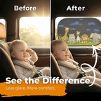 Car Window Shade for Baby with Certified UV-Protection 2 Pack - 20"x12"