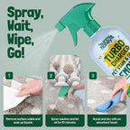 Sunny & Honey Turbo Pet Stain and Odor Remover - 40% More Enzymes - Enzyme Cleaner for Dog Urine and Poop on Carpets and Furniture - Pet Carpet Cleaner Spray (32fl oz Mint)