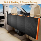 Pecute Dog Car Seat Cover for Back Seat, Back Seat Extender for Dogs 52 * 24.4in, Foldable in The Car, Hard PVC Panels Bottom Support to 330 lbs, for Cars/Mid-Size SUV/Small Truck