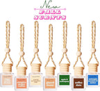 COOLGIRLCANDLES Apple & Mahogany Car Hanging Fragrance Oil Air Freshener for Essential Oils, Long Lasting Scents Aromatherapy Automobile Diffuser Bottle
