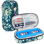 YOUSHARES Insulin Vials Cooler Travel Case - TSA Approved Diabetic Medication Vial Cooling Bag with Protective Ice Brick, Refrigerated Diabetes Supplies Organizer, Small Bottle Carrying Storage
