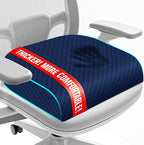 Seat Cushion for Office Chair, Memory Foam Chair Cushions, Car Seat Cushion for Long Sitting, Desk Chair Cushion for Pressure Relief, Non-Slip Bottom, Washable Cover, Large, Blue