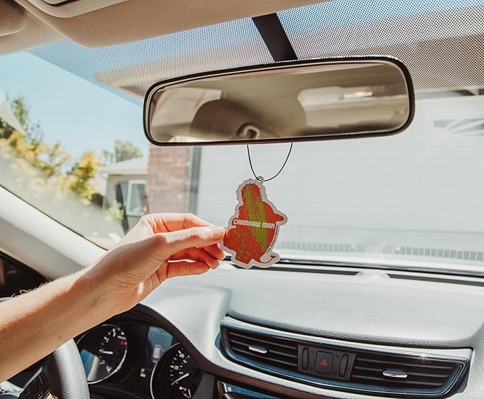 Chainsaw Man Pochita Pineapple-Scented Air Freshener | Long-Lasting Fragrance, Odor Eliminator For Room, Car, Office