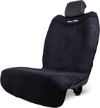 HAPPEGEAR Happeseat Waterproof Car Seat Cover & Protector – Universal Fit Car Seat Towel Cover – Non-Slip Backing, Easy Install & Storage, Machine Washable, Fits Front & Back, Black