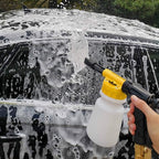 Foam Cannon for Garden Hose，Adjustment Ratio Dial Foam Gun,Car Wash Soap Spray Foamer Yellow