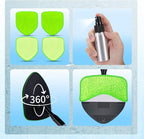 XINDELL Windshield Cleaning Tool, Interior & Inside Car Windshield Cleaner with Microfiber Pads, Extendable Handle & 360° Rotating Head, Streak-Free Glass Cleaning Kit for Cars Trucks