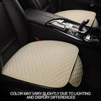 West Llama Linen Car Seat Covers,Bottom Seat Covers for Cars Include 1 Pair Front Driver Seat Pad Mat and 1 Rear Bench Cover for SUVs,Cars,Sedans(3Piece-Beige)