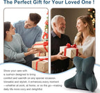Lumbar Support Pillow(Pat. Pend) for Lower Back Pain Relief – Multi-Functional Ergonomic Lumbar Cushion, Reading Pillow for Office Chair, Car Seat & Sofa,Charcoal Gray