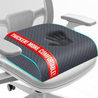 Seat Cushion for Office Chair, Memory Foam Chair Cushions, Car Seat Cushion for Long Sitting, Desk Chair Cushion for Pressure Relief, Non-Slip Bottom, Washable Cover, Large, Grey