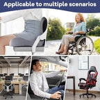 Ergonomic Seat Cushion for Office Chair & Car - Memory Foam Car Cushions for Driving with L-Shaped, Non-Slip Bottom - Orthopedic Pad for Truck Driver (Dark Grey)